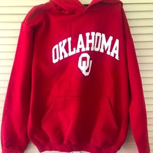 Champion Oklahoma University Youth Hoodie, size extra large